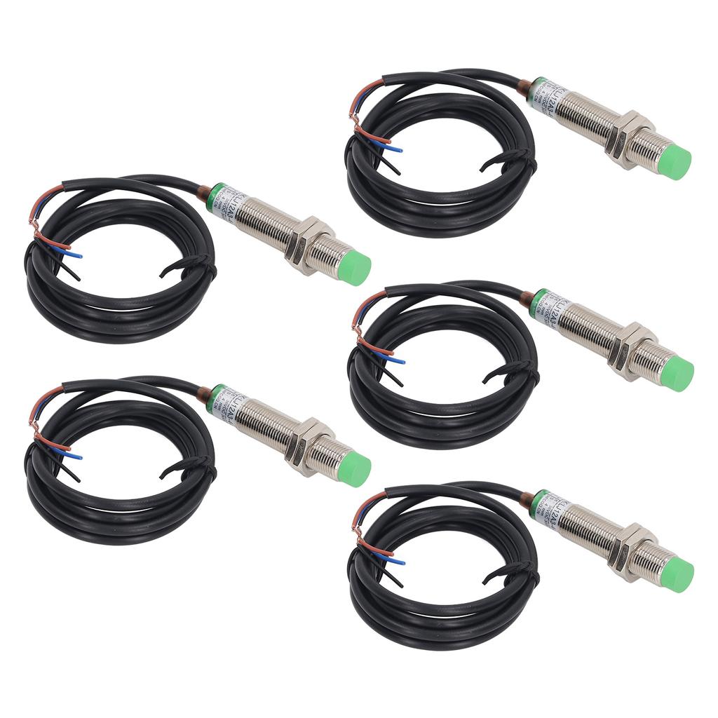 5 шт. Индуктивный датчик приближения M12 Датчик приближения NPN NC IP65 Водонепроницаемый бесконтактный переключатель