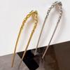 Elegant Cheongsam Hairpin Geometric U-shaped Hair Sticks New Trend Hanfu Hair Fork  Women