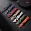 Quality Sailcloth Leather Watch Strap 22mm 20mm for Seiko for Omega Fabric Nylon Watchband Qucik Release Wrist Band Accessories