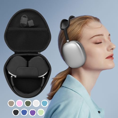 Кейс для хранения Lebakort, совместимый с Bluetooth-наушниками и гарнитурами Apple AirPods Max (Небесно-голубой чехол)