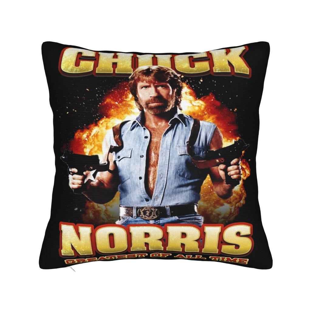 Decorative Pillowcase Rip Chuck Norris Never Dies Stuff Bed Pillow Case Cover Square Style Multiple Sizes