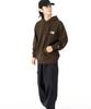 NEW ERA PARKER Sweat Pullover Hoodie Box Logo Embroidery Walnut M