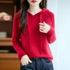 Women's Cashmere Sweater Qinghe Cashmere 30% Cashmere 70% Wool Autumn and Winter Pullover Warm and Fashionable