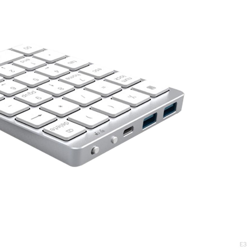 Bluetooth Цифровая клавиатура Внешняя цифровая панель с USB 3.0 концентратором для настольного компьютера