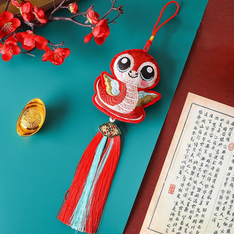 Сумка с ароматом змеи в виде колокольчика с кисточкой для автомобиля, украшения на Новый год и весенний фестиваль