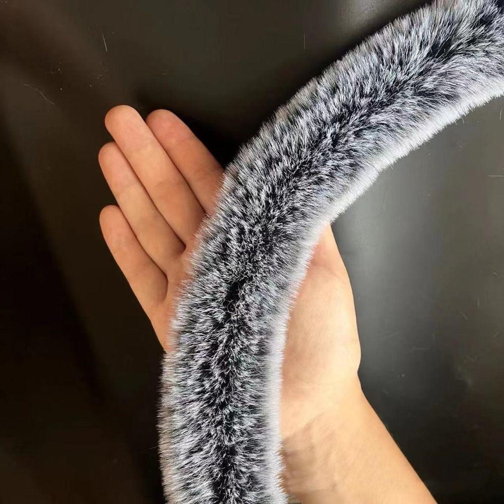 Handmade Wool Tops Fluffy Trim 1M Artificial Fur Stripe Decoration Faux Fur Ribbon Tape