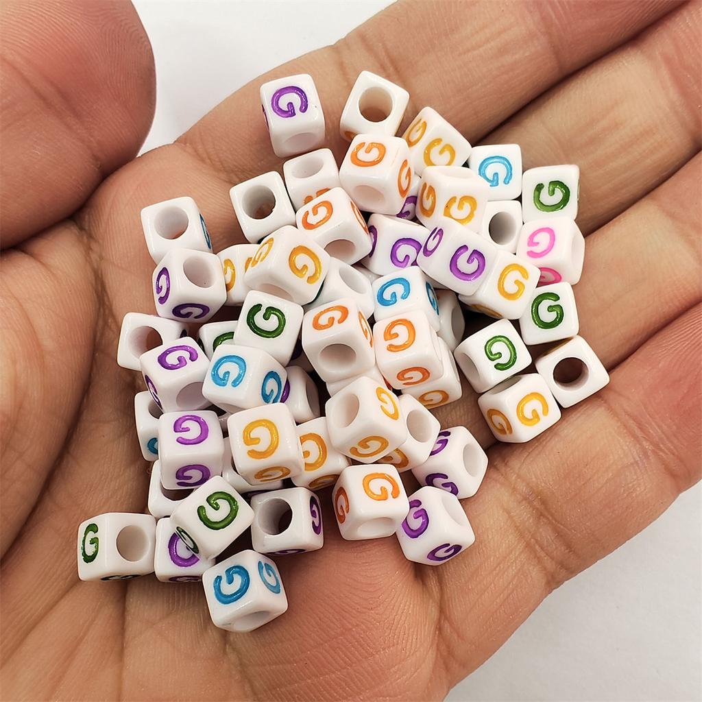 100 Pcs/lot Acrylic Beads Letter Bead Jewelry Finding For DIY Necklace Bracelet 6mm Fashion Wholesale High-quality New