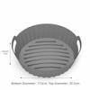 Reusable Air Fryer Basket Foldable Round Baking Tray New Silicone Cooking Tray  Air Fryer Cooking