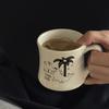 Керамическая чашка в стиле кокосовой пальмы, кофейная чашка, кружка в японском и корейском стиле, чашка для питья для девушки