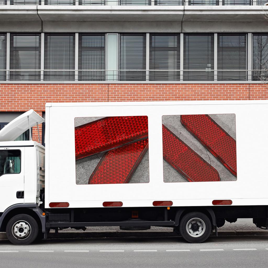 HARUMAKI Reflector Protector Bike Reflector Stick-on Reflective Sticker Car Reflective Sticker Reflector Square Car