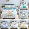 Cartoon Animal Duvet Cover Set Kids Lion Hippo Giraffe Pattern Bedding Set Polyester Single Twin Queen King Size Comforter Cover