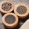 Coils Incense Hollow Carved Buddhist Incense Holder Censer Ash Catcher Home Decor Desktop Ornament