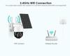 3-мегапиксельная Wi-Fi IP-камера с солнечной панелью, беспроводная уличная PTZ-камера видеонаблюдения, обнаружение человека, PIR, ночное видение, камеры видеонаблюдения