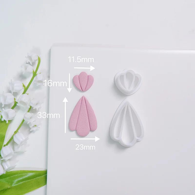 Мягкие керамические серьги, форма для резки, сердце Rainvow, неправильная геометрическая форма, форма для резки Caly, инструмент для самостоятельного изготовления ювелирных изделий, кулонов, гончарных изделий