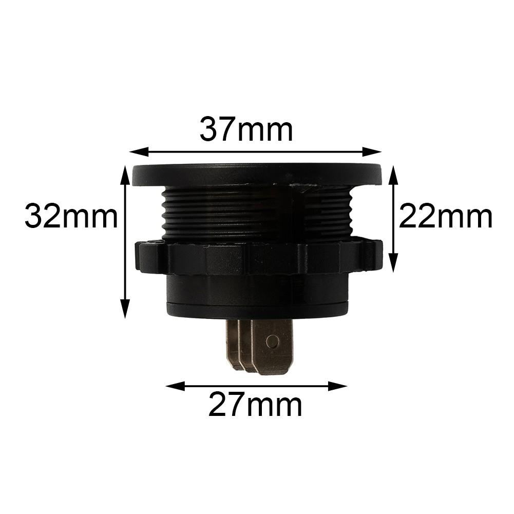 Зеленый светодиодный цифровой дисплей вольтметр амперметр напряжение круглый автомобильный вольтметр ампер