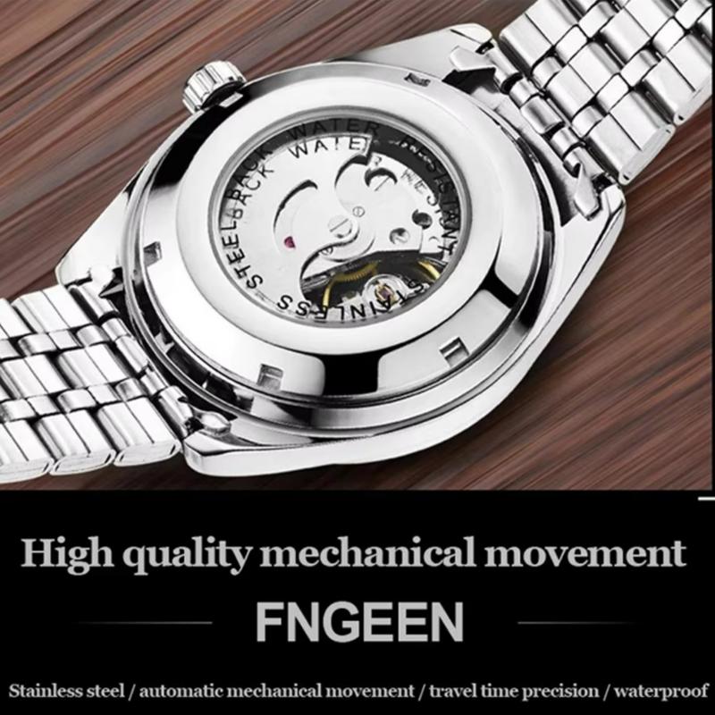 Мужские часы класса люкс, стальные, турбийон, скелетон, механические, светящиеся, автоматические, с датой, с бриллиантами