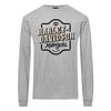 Мужская футболка Harley-Davidson Dominance с длинным рукавом, смесовый хлопок, цветочный принт, спортивно-серый
