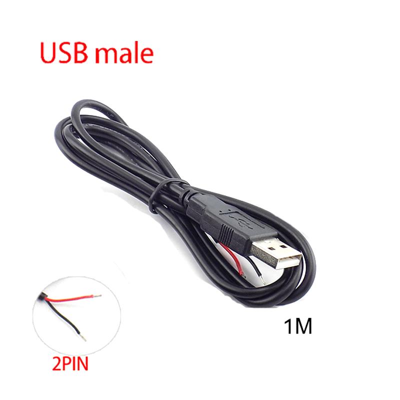 5 шт./лот Micro USB 2.0 A Female Male Jack Удлинительный кабель питания 4 Pin 2 Pin 4 провода DIY Data Line Зарядный шнур