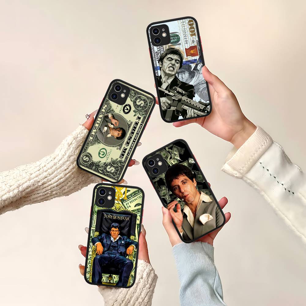 Классические матовые прозрачные чехлы для телефона Tonny Montanas Scarface из ТПУ для iPhone 16 15 14 13 12 11 Pro Max X XS Max