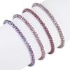 4Pcs/Set Beach Bracelet Fine Workmanship Non-Fading Stacked Bracelet Faux Crystal Versatile Bracelet for Daily Wear