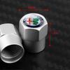 Car Stickers For Alfa Romeo 4PCS aluminium Car Badge Wheel Tire Air Valve Caps Stem Cover  For Alfa Romeo Sportiva Stelvio Giuli