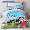 Heidi Pattern Bedding Home Decoration Birthday Gift ( 1 duvet cover + 2 pillowcase, without core),fan merchandise.