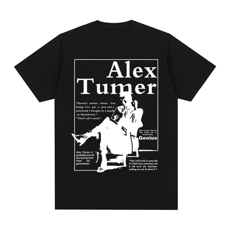 Alex turner Vintage Tshirt Arctic Monkeys Casual Harajuku Streetwear Cotton Men T shirt New Tee Tshirt Womens Tops
