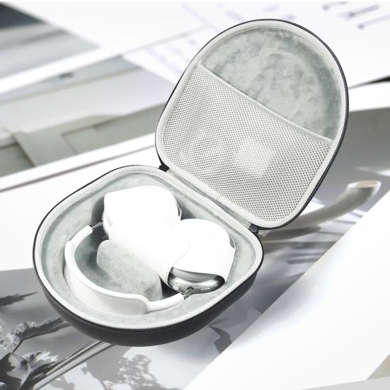 Дорожный чехол для наушников с ручкой, мягкая подкладка, двойная молния, ударопрочный, устойчивый к ударам, чехол для хранения беспроводной гарнитуры Airpods Max