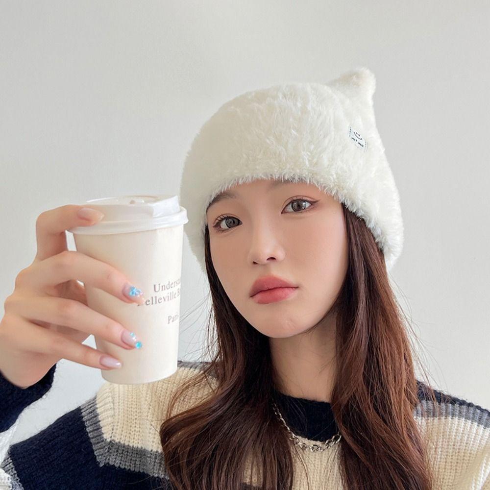 Elastic Knitted Wool Cap Windproof Winter Hat Fashion Ear Protection Cap Outdoor