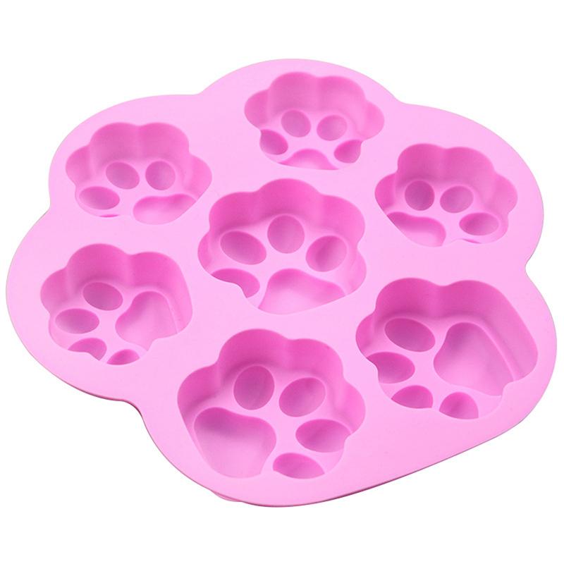 Silicone Mold Lovely Paw Ice Cube Soap Fondant Decoration Silikon Shape Mold