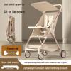 One-Key Fold Baby Stroller - Convertible Seat for Sitting or Lying Down