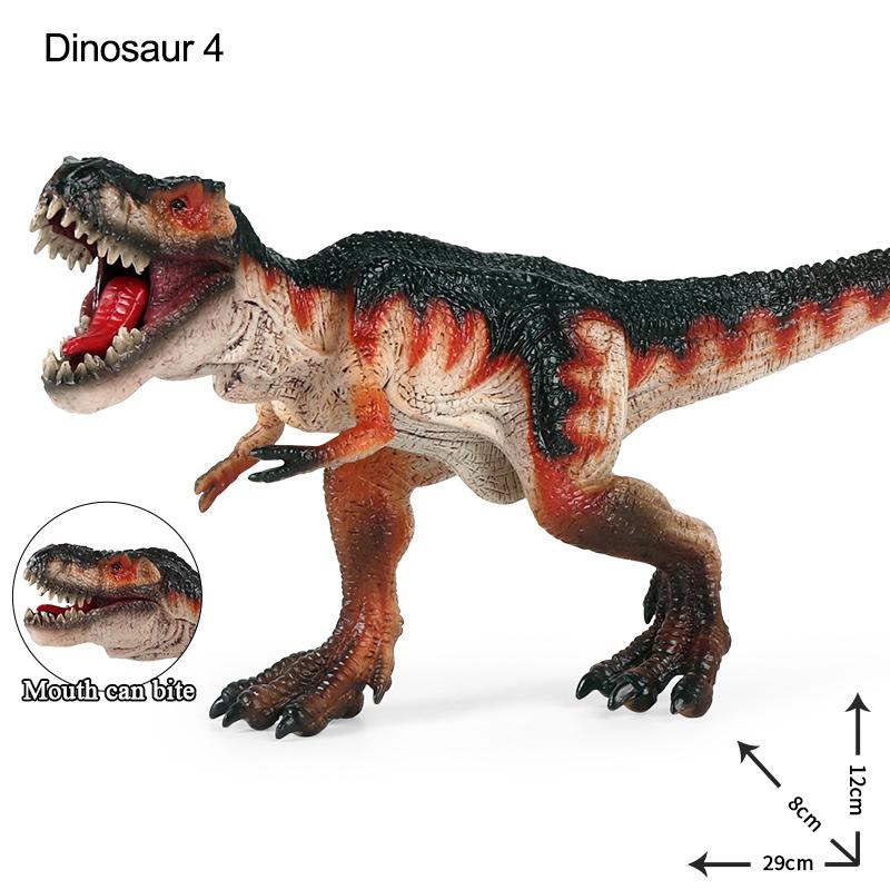34style Prehistoric Dinosaurs World Pterodactyl Tyrannosaurus Animals Model Action Figures PVC Dinosaur Mouth Can Open and Close For Kids Gift