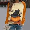 Sport Wear Long Sleeve Castle Dark Round Neck Hoodie Women's Halloween 3D Printed Christmas Hoodies Autumn Winter Pullover Clothing