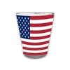 4 рюмки США - стрелок с американским флагом