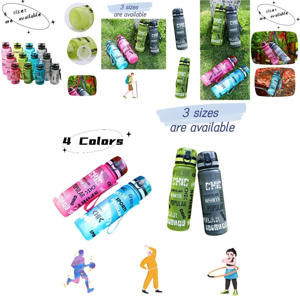 As Material Sports Water Bottle With Environmentally-friendly Features And 350ml Capacity