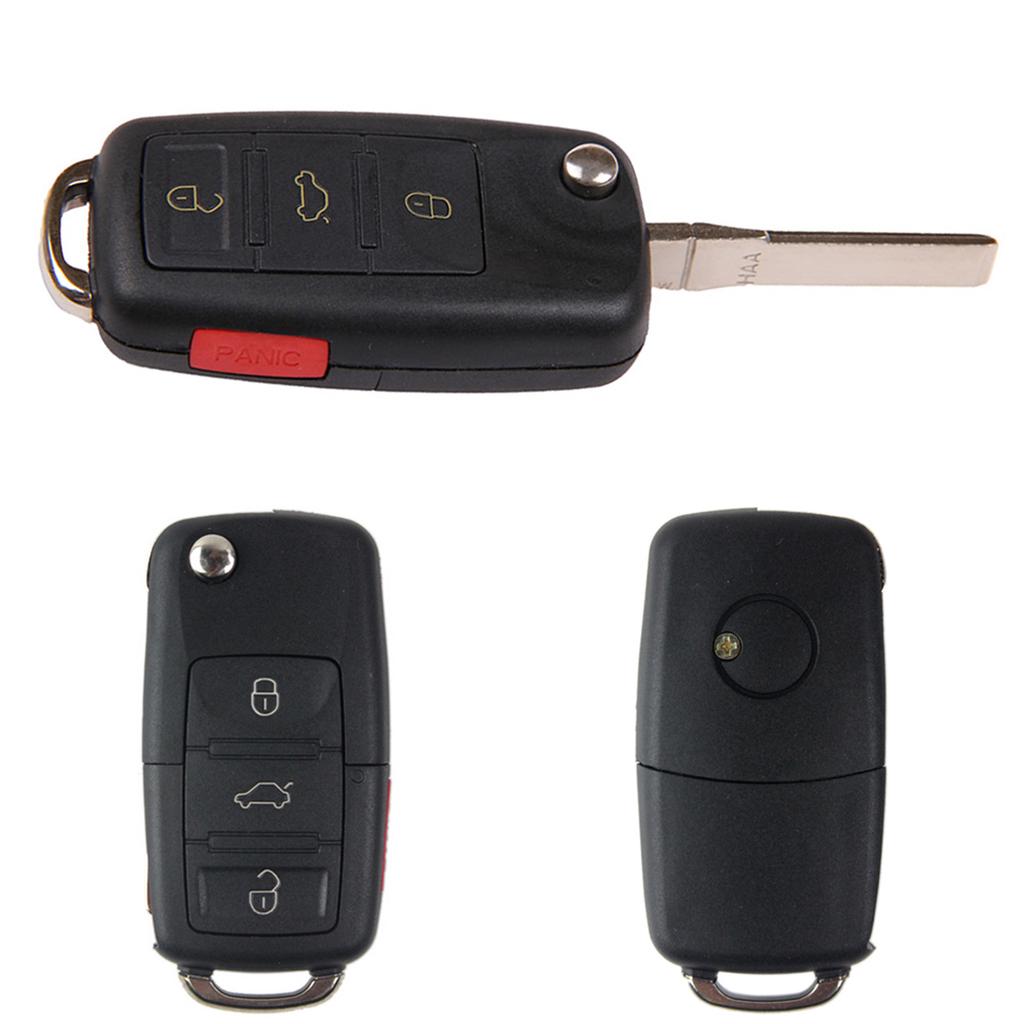 Чехол для автомобильного пульта для оригинального VW Bora Golf Polo Jetta Sharan Touran Transporter 4-кнопочный пульт, откидной чехол