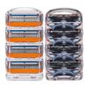 4pcs/lot 5 Layer Blades Men's Face Shaving Razor Blades Shaver Blades For Men Sharpener High Quality Razor Blade Mache 5 (Color: Orange)