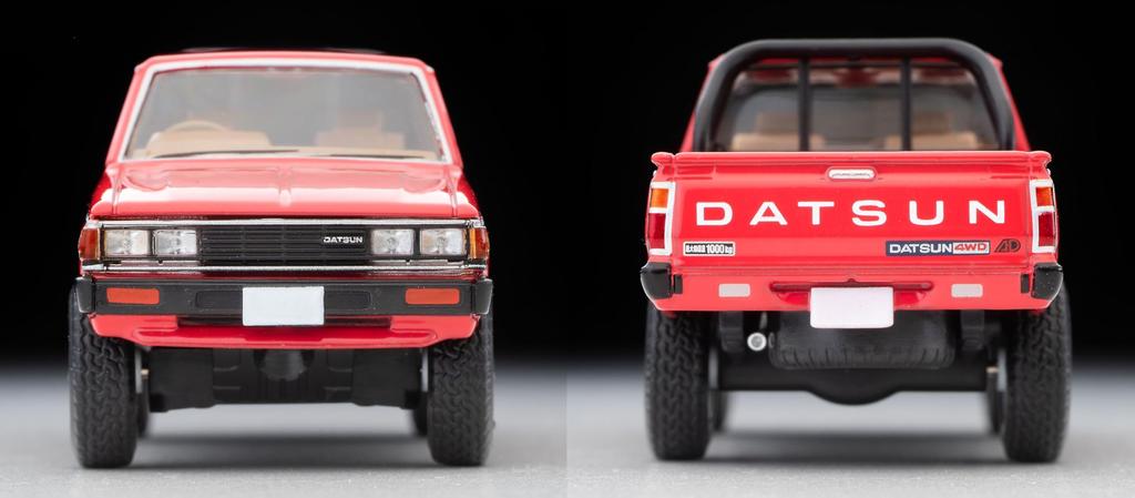 TOMYTEC Tomica Limited Vintage Neo Datsun Truck 4WD King Cab AD Красный Готовый продукт 332848 1/64 LV-N320b