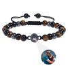 Custom Photo Bracelet Personalized Photo Projection Bracelet Beaded Bracelets with Picture Inside 100 Languages Memorial Gift