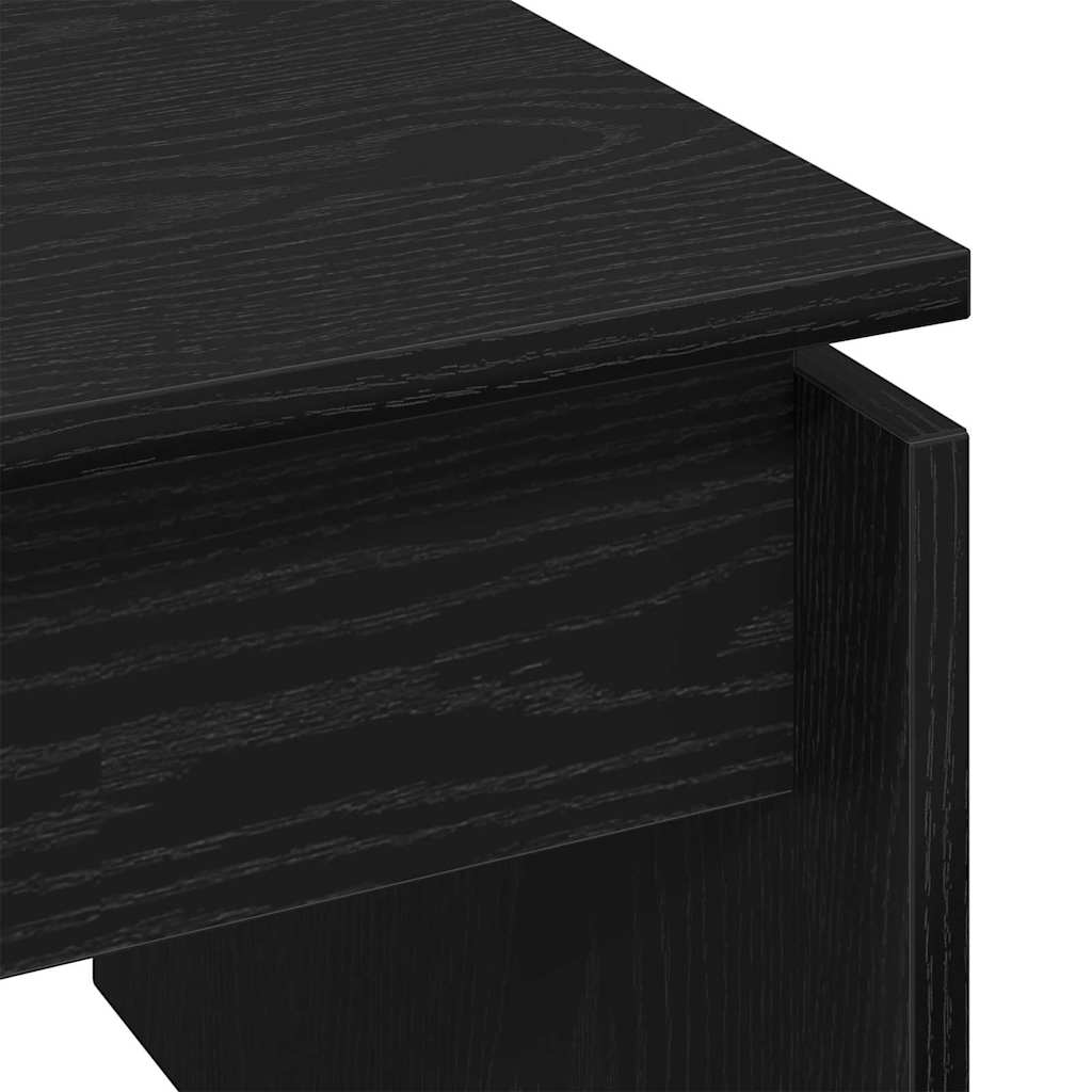 Coffee Table Black Oak Look 68 x 50 x 38 cm Engineered Wood