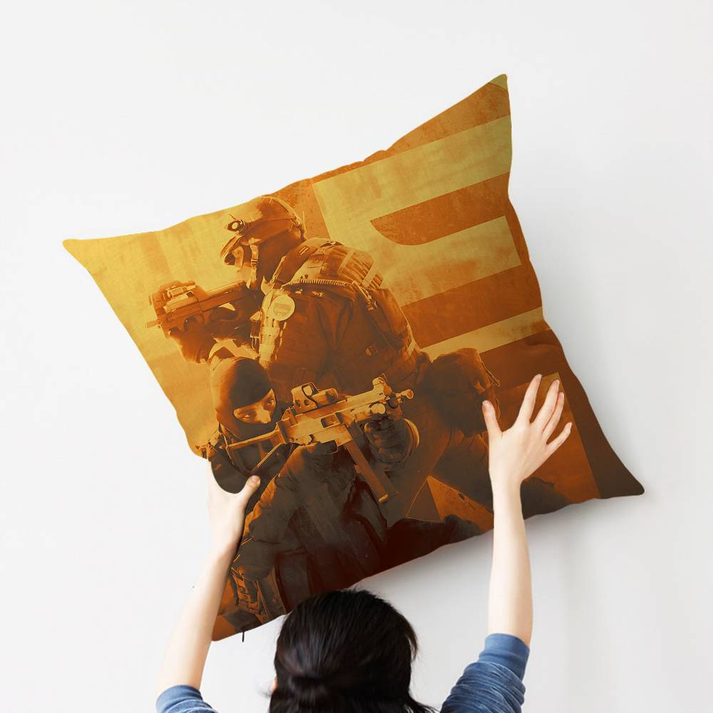 Counter S-Strike Cs 2 Decorative Room Aesthetics Pillow Case Home Decor Bedroom Sofa Bed Couch Pillow Cover 45X45