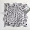 Spring and Summer New 100% Mulberry Silk Georgette Silk Scarf Women's Retro Lazy Chinese Square Scarf Premium Scarf Accessories