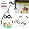 Double Dog Leash 360-degree Swivel Tangle-free Dual Dog Leash Walking