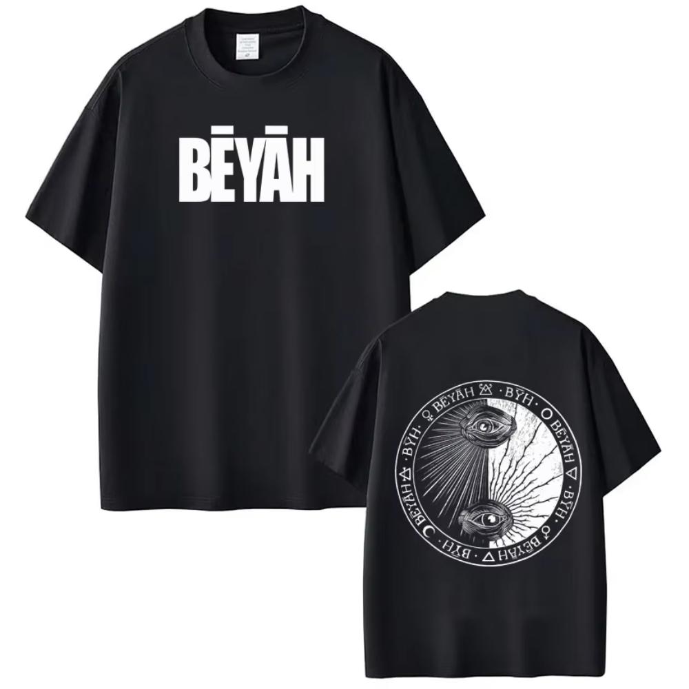 Rapper Damso Beyah Tour Printed Unisexs Women Hiphop Tshirts Summer Shortsleeved Loose Casual Gothic Punk Cotton Tshirts