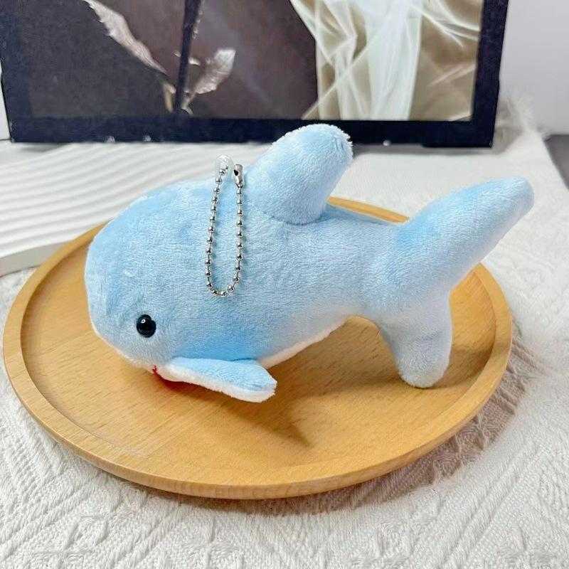 18 см Милые Игрушки-Подвески Акулы Плюшевые Мягкие Мультяшные Киты Набивные Куклы Брелок для Рюкзака Подвеска для Сумки Детские Подарки на День Рождения