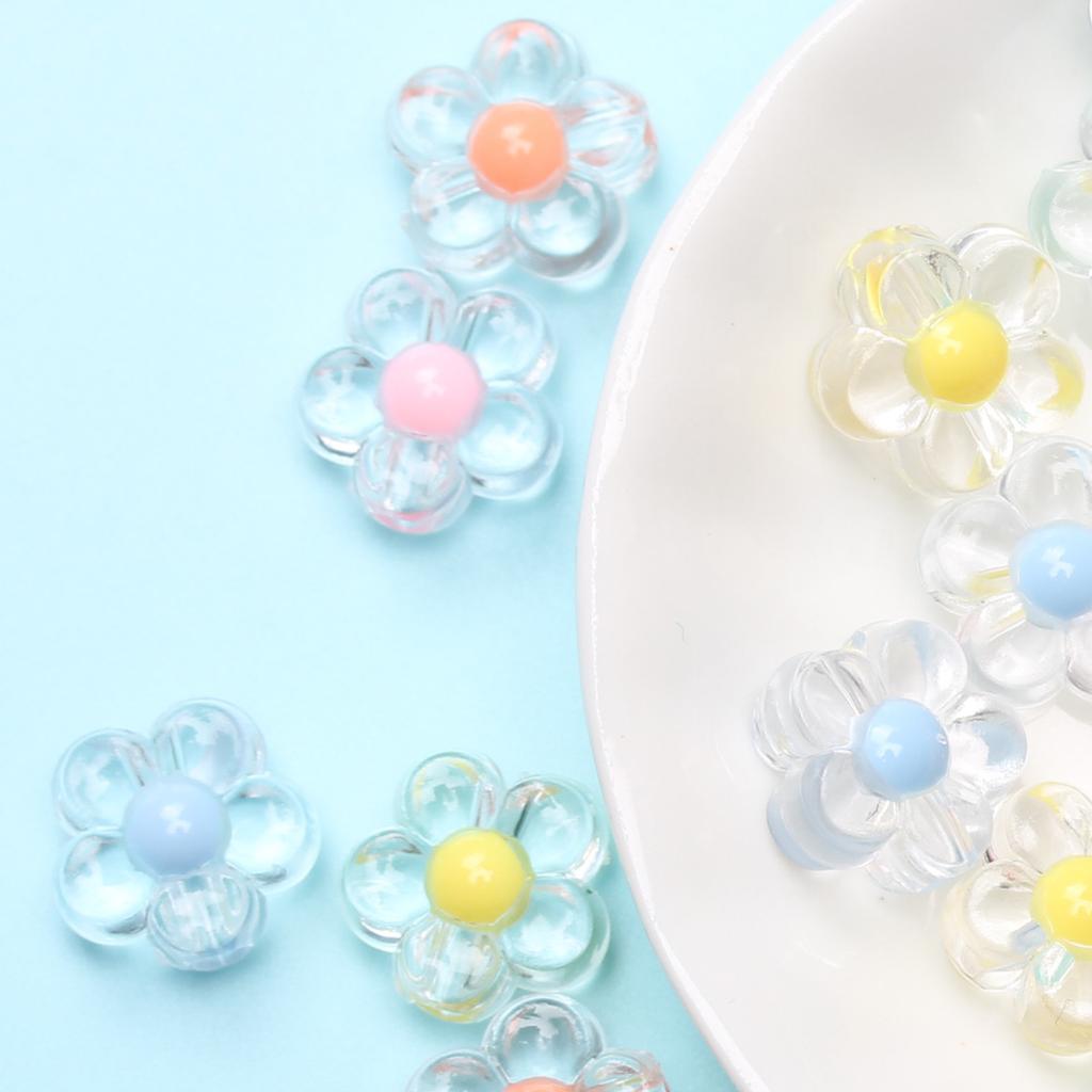 Jar Heart Plum Beads Fashion Handmade Material Jewelry Making About40pcs Clear/Matte DIY Necklace Bracelet