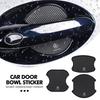 4PCS Carbon Fiber Car Door Handle Protection Sticker Emblem Accessories For Mercedes Benz AMG A C E S G Class W201 W210 W108 BV4