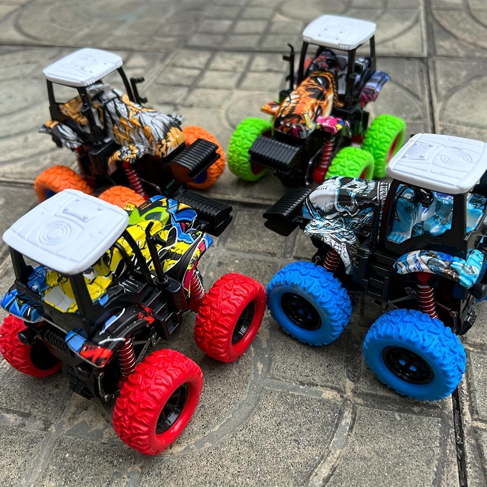 Farmer Stunt Car Inertia 4x4 Dual Inertia Stunt Green Climbing 360° Spin Flip Shock Утолщенные шины Внедорожный скутер Игрушечная машина в подарок на Хэллоуин