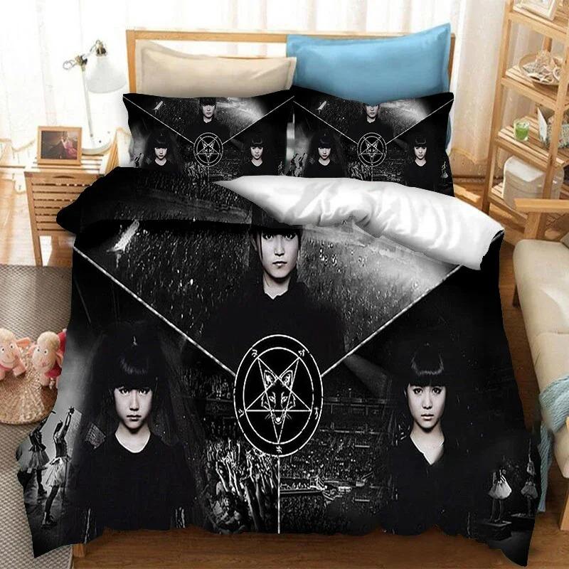 BABYMETAL Рок-группа Комплект постельного белья Пододеяльник Одеяло Наволочка Размер King Queen Twin для Мальчиков Девочек Взрослых