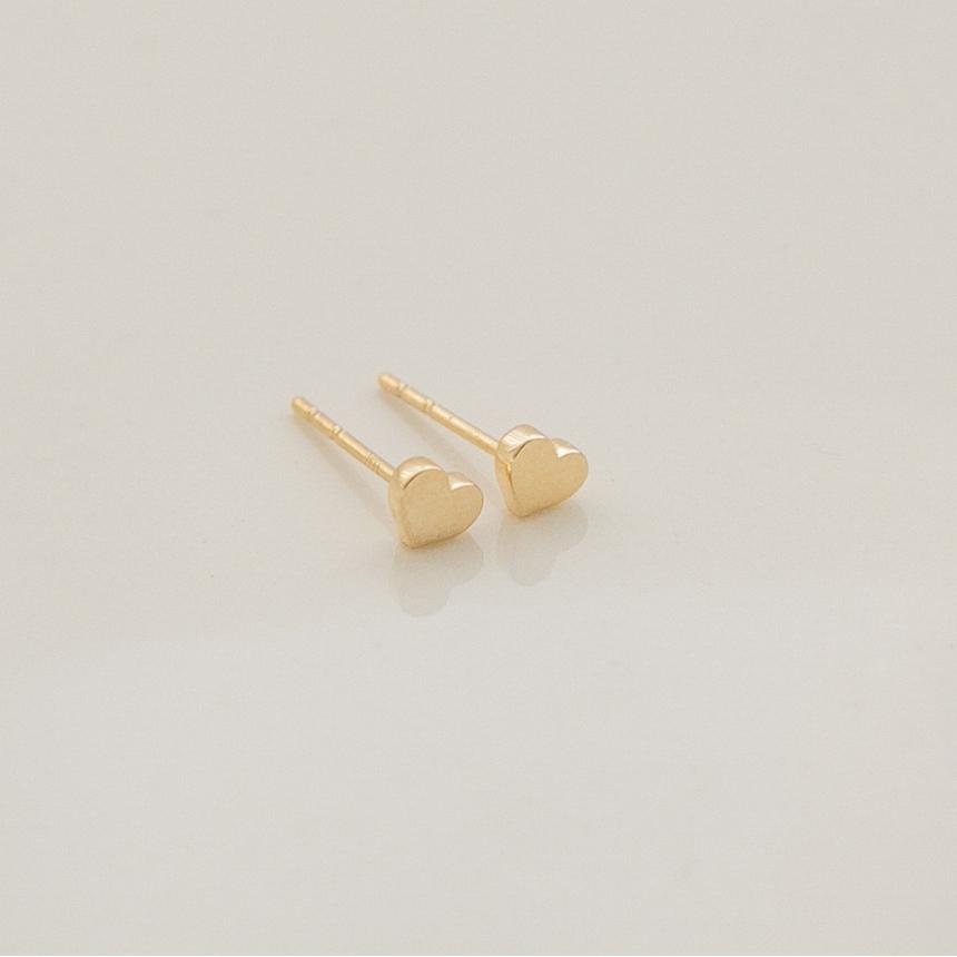 Ежедневные серьги-сердечки Lunne 14K (14-каратное золото) #Es17
